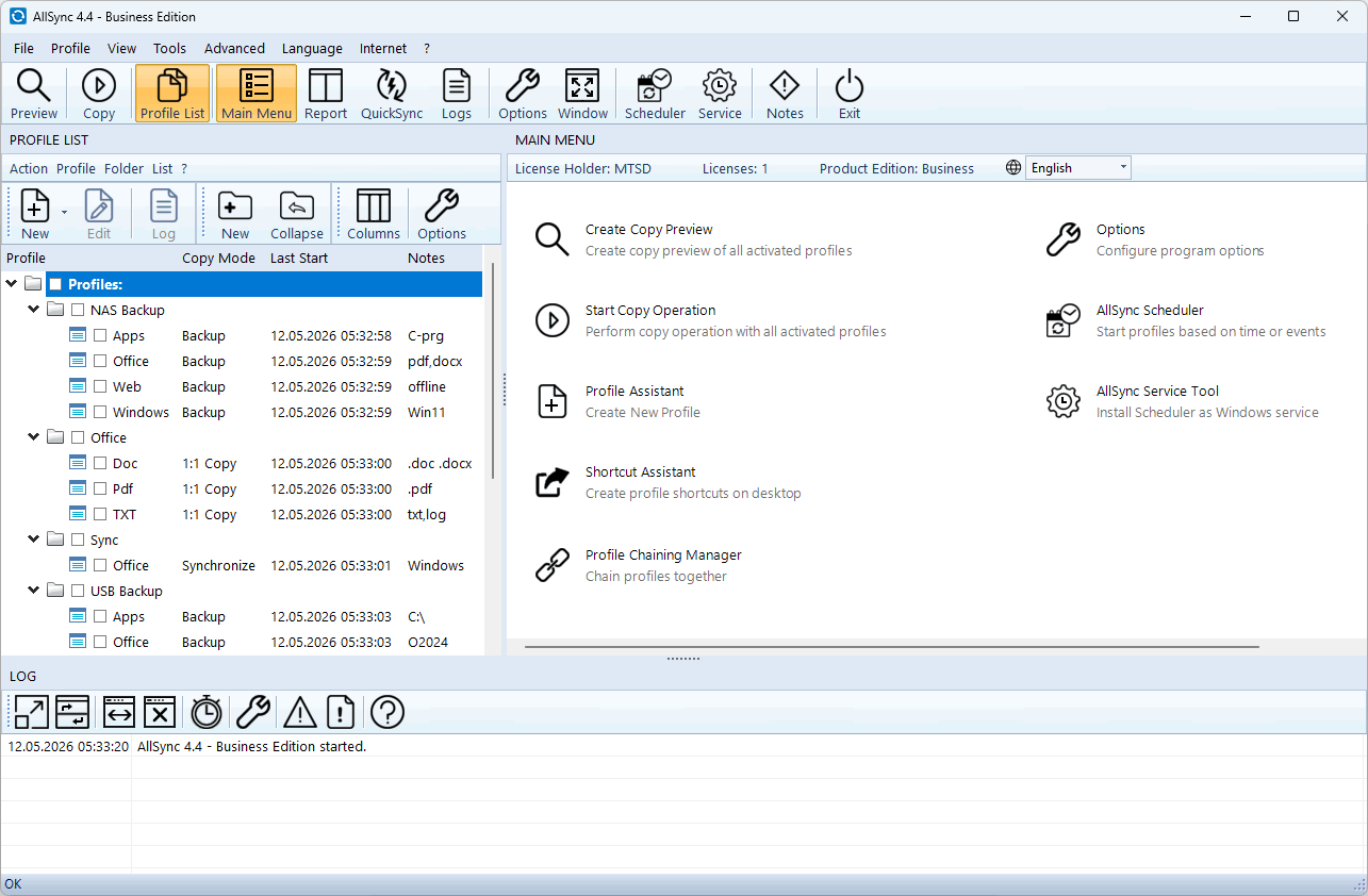 AllSync Backup Software